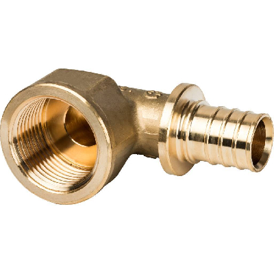 Угольник 25х3/4'ВР переходной с внутренней резьбой, аксиальный, латунь