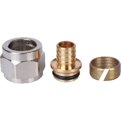 Фитинг компрессионный для PEX труб 16x2.2x1/2'