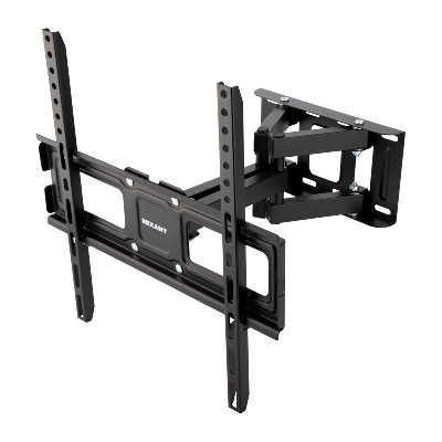 Кронштейн для телевизора 32'-55' дюймов наклонно-поворотный двойное колено серия HOME, REXANT